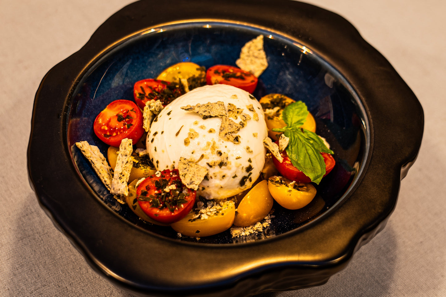 Burrata with Mediterranean Umami & Kelp